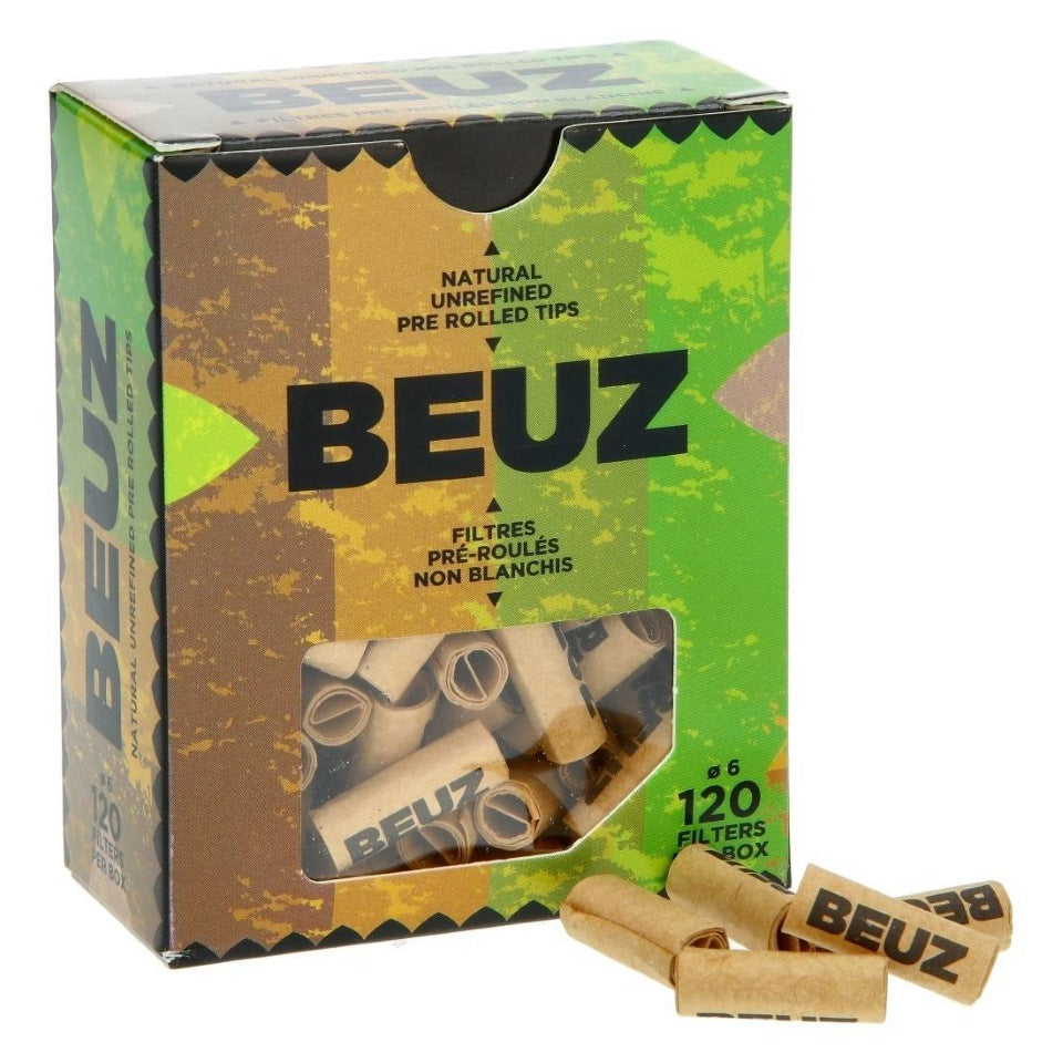 FILTRES EN CARTON PRE-ROULES BRUN BOITES DE 120PCS - BEUZ