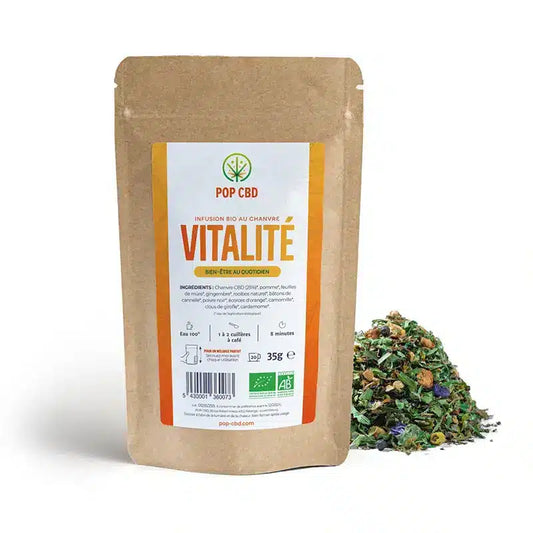 Tisane CBD Bio bien-être Vitalité 35g
