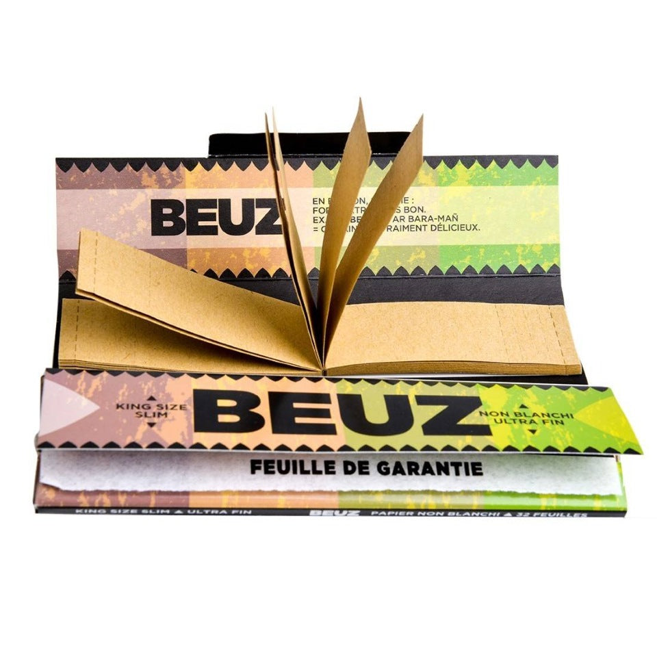 FEUILLES A ROULER BRUN SLIM + FILTRES BEUZ