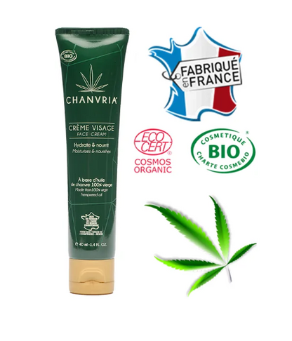 CRÈME VISAGE CHANVRE certifiée BIO 40 ML