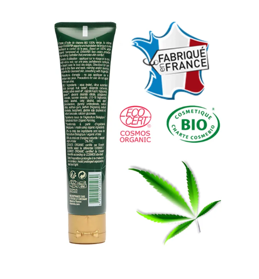 CRÈME VISAGE CHANVRE certifiée BIO 40 ML