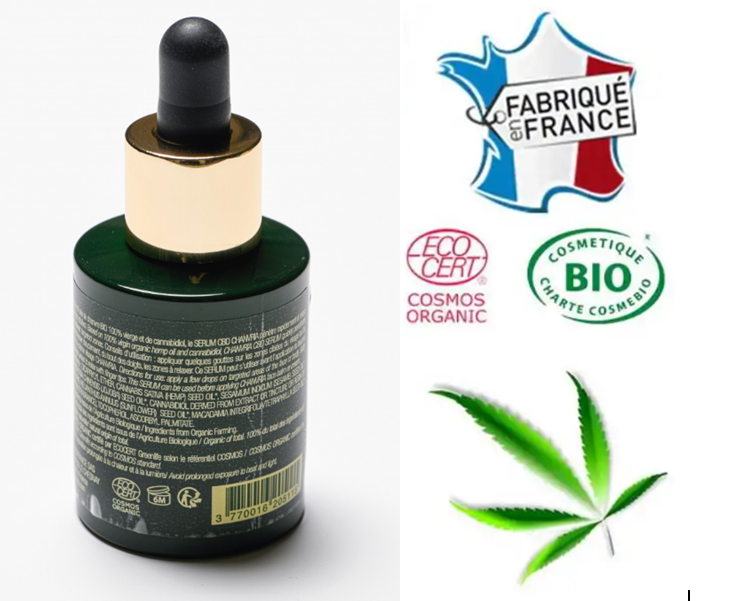 SÉRUM HYDRATANT CHANVRE certifié BIO 30 ML