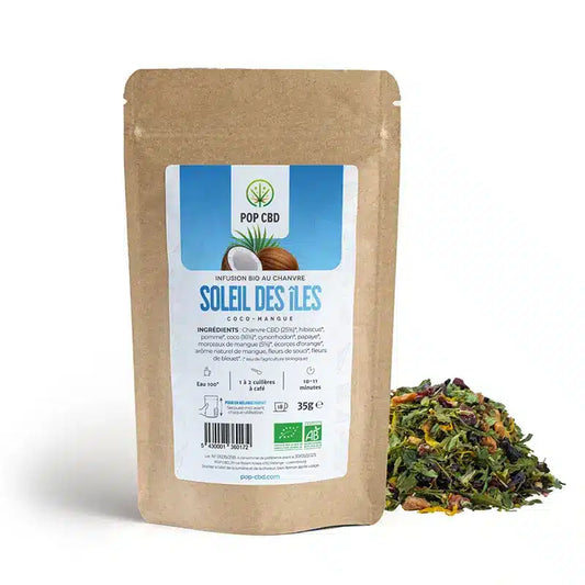 Tisane CBD Bio Fruitées Soleil des iles 35g