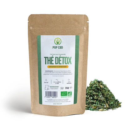 Thé vert CBD Bio bien-être Détox 35g