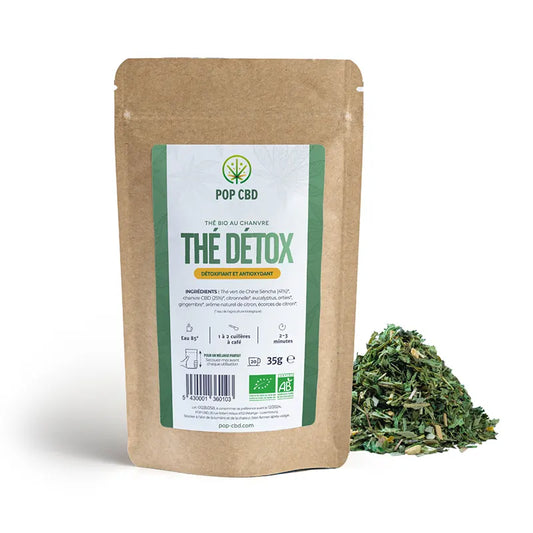 Thé vert CBD Bio bien-être Détox 35g