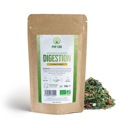 Tisane CBD Bio bien-être Digestion 35g