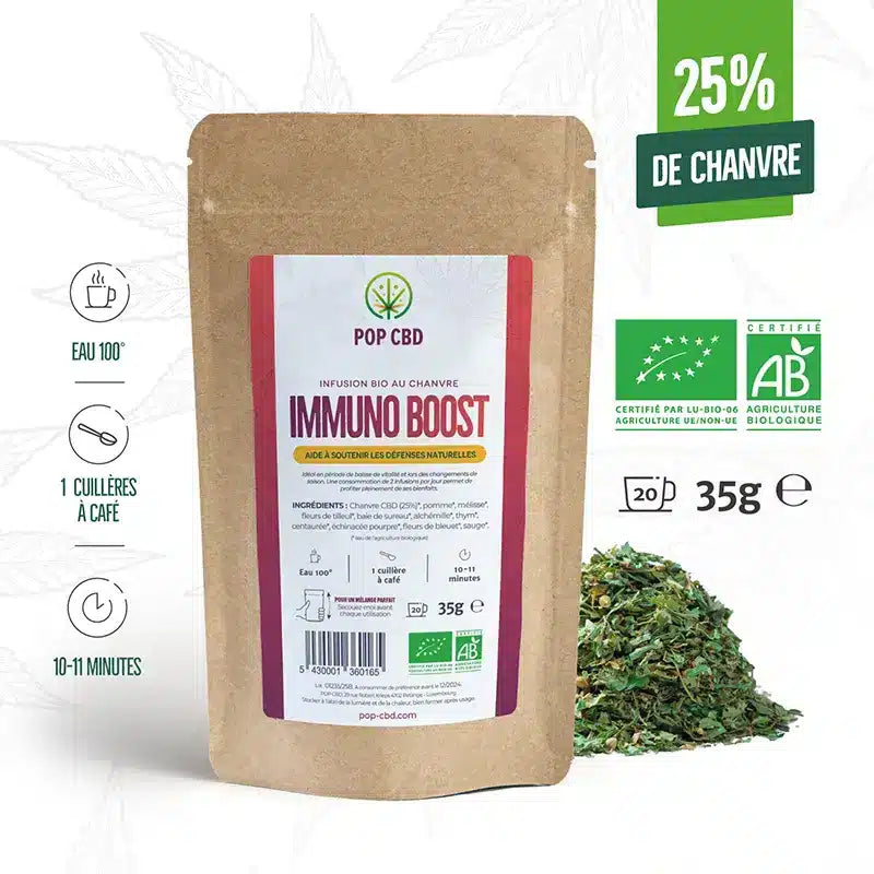 Tisane CBD bio bien Immuno Boost - 35g