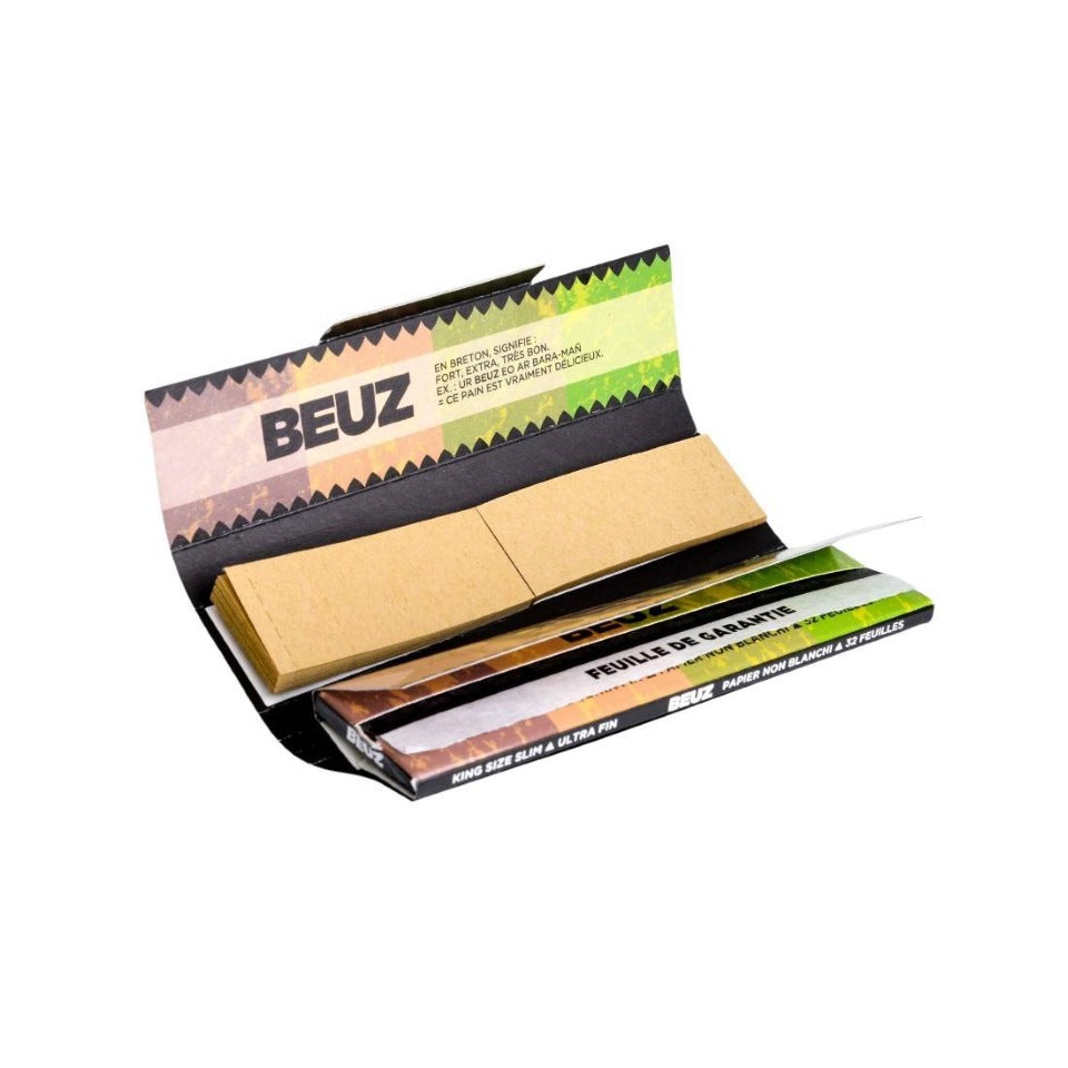 FEUILLES A ROULER BRUN SLIM + FILTRES BEUZ
