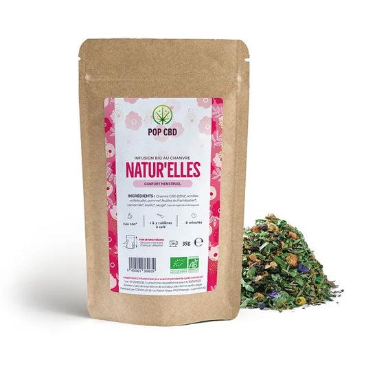 Tisane CBD Natur'elles 35g  Confort Menstruel