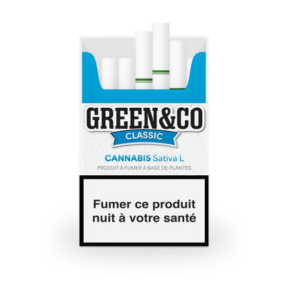 CIGARETTES GREEN&CO CLASSIC SANS NICOTINE
