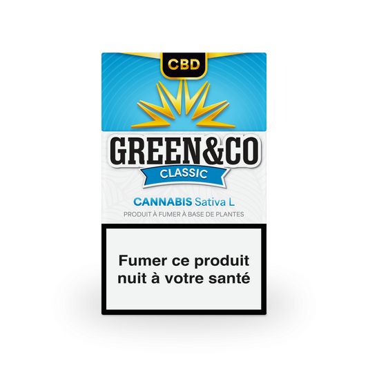 CIGARETTES GREEN&CO CLASSIC SANS NICOTINE